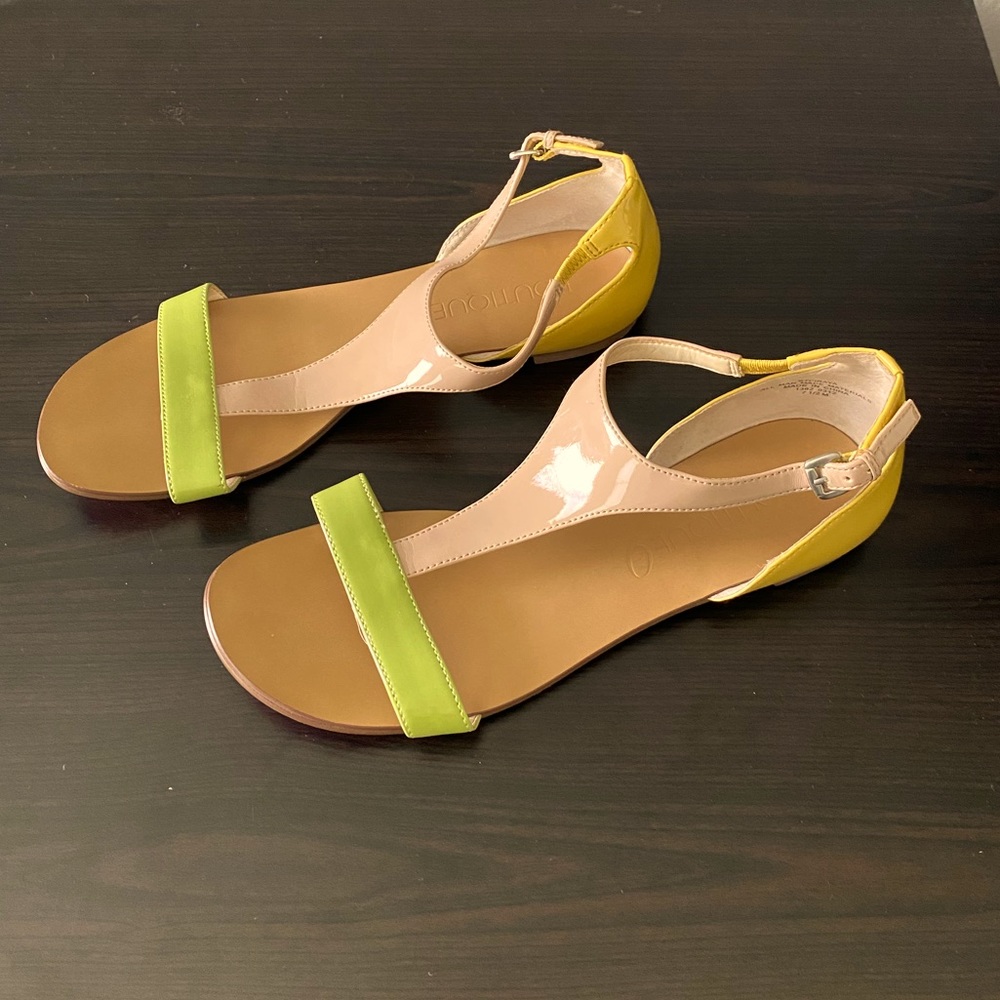 Multi Colored Boutique 9 Sandals. Size 7.5. Like New Condition.